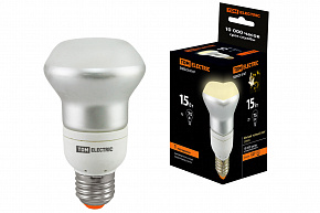 Лампа энергосберегающая КЛЛ- RM63 FR-15 Вт-2700 К–Е27 TDM