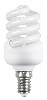 Лампа энергосберегающая спираль КЭЛ-FS Е14 9Вт 2700К Т2 ИЭК