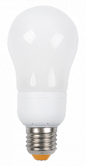 Лампа энергосберегающая груша КЭЛ-A Е27 15Вт 2700К ИЭК