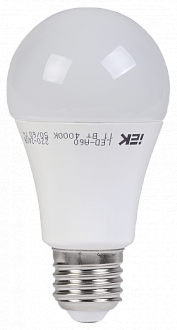 Лампа светодиодная A60 шар 9.5 Вт 806 Лм 230 В 4000 К E27 IEK-eco