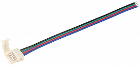 Коннектор 5шт для соединения светодиодной ленты RGB 10 мм с драйвером ( - 15 см - разъем) IEK