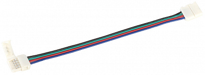 Коннектор 5шт для соединения светодиодных лент RGB 10 мм  (разъем - 15 см - разъем) IEK