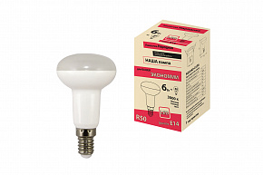Лампа светодиодная R50 - 6 Вт-230 В -3000 К–E14 Народная